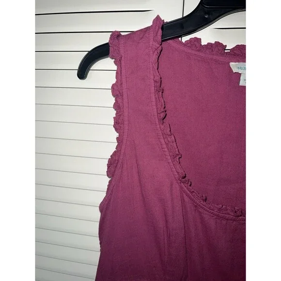 Sundance Tiered Midi Dress Womens XS Raspberry Pink Easy Beauty boho casual - Picture 4 of 8